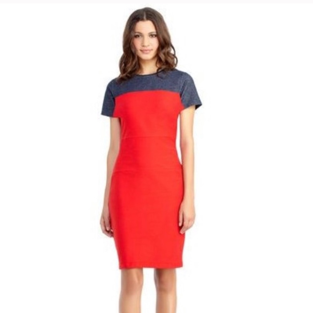 Rachel Roy Colorblock Denim Dress